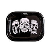 See No Evil Metal Rolling Tray - Small