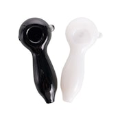 4.7'' Spoon Glass Hand Pipe- White