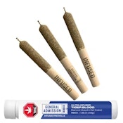 Ultra Infused Tiger Blood 3 x 0.5g Diamond Infused Pre-Rolls by General Admission