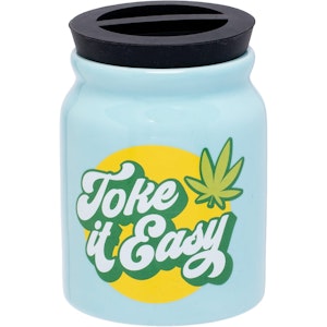 Fujima - 3.75" Fujima Ceramic Toke It Easy Stash Jar