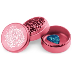 Beamer - 2.5" Beamer 70s Lovin Design 4pc Aluminum Grinder - Pink