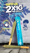 Thumbs Up Sativa - 2 x 1.0 g Pre-Rolls (Peach Tree)