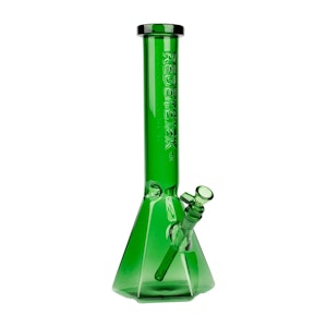 Red Eye Glass - 15" Hextatic Tube Green