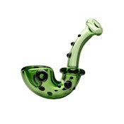 4" Knobby Sherlock Hand Pipe Green