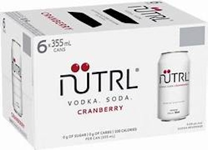 NUTRL - 6C NUTRL VODKA SODA RASPBERRY - 355ML