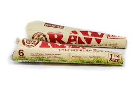 SMOKE ARSENAL - RAW Organic Hemp 1 1/4 Cones 6pk