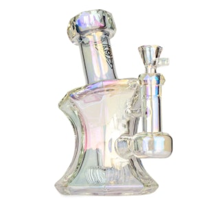 West Coast Gifts - Red Eye Tek 8" Tall Rainbow Metallic  Terminator Finish Andromeda Bubbler