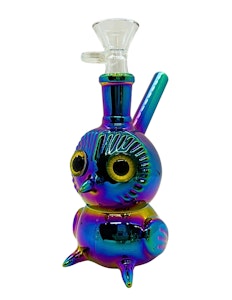 NoName - Mini Glass Bong | Owl (Blue)
