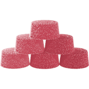 RASPBERRY GINGER ALE LIVE RESIN CHEWS - 6x10mg THC+CBD+CBG