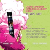 Weed Me Max - Mango Blueberry Slush Liquid Diamond 1g Prefilled Vape Cartridge