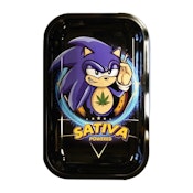 Sonic Sativa Metal Rolling Tray - Medium