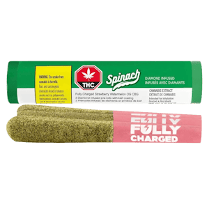 Spinach Fully Charged - Spinach Strawberry Watermelon OG CBG Infused Pre-Roll - 3 X 0.5g