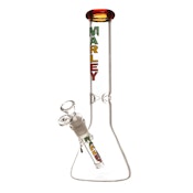 11" 5mm Marley Clear Beaker Bong