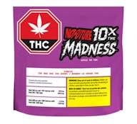 10X THE MADNESS: THE RED ONE INDICA THC GUMMIES - 100