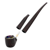 PULSAR - 510 DL Wizard Pipe Variable Voltage Cartridge Vape (Ebony)