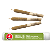 Cactus Juice Distillate Infused Pre-Rolls - General Admission - 3 x 0.5