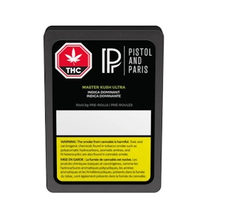 Pistol and Paris - Pistol and Paris | Master Kush Ultra Pre-Roll | 10 x 0.5 g