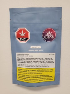 Open Fields Distribution  - Wana Midnight Berry Indica THC+CBD+CBN Gummie