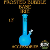 12" Frosted Bubble Base Water Pipe - Blue