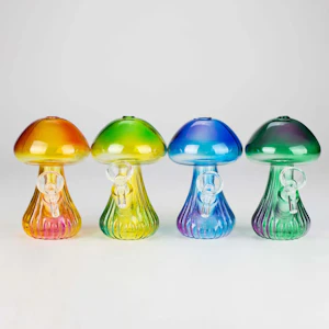 Nice Glass - 4.5" Shroom Bloom Glass Bong - VARIOUS COLORS