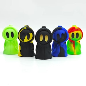 Lit Silicone - 6" Hooded Reaper Silicone Bong