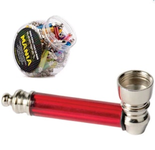 West Coast Gifts - ACC - West Coast Gifts - Whitney's Nickel & Acrylic Metal Pipe With Installed Screen