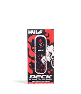 WULF - Wulf - Deck Skateboard Battery - WHITE + RED SPATTER