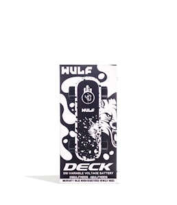 WULF - Wulf - Deck Skateboard Battery - WHITE + BLACK SPATTER