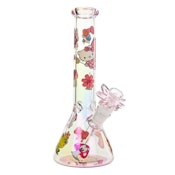 10" 5mm Blossom Kitty Glass Bong