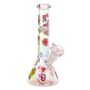 Arsenal - 10" 5mm Blossom Kitty Glass Bong