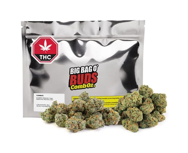 BIG BAG O' BUDS - Comboz: Ultra Sour + Blueberry Dream Sativa 2 x 14g Dried Flower Main Image