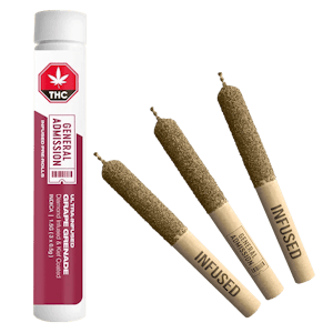 GENERAL ADMISSION - Grape Grenade 3 x 0.5g Diamond Infused Pre-Rolls