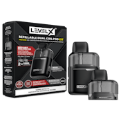 Refillable Dual Coil Pod Kit - LEVEL X