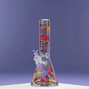 Accessories - 12" Beaker Bong Clear Castle (Shroomie)