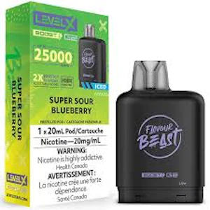 Level X Boost - Level X POD - 25K Super Sour Blueberry