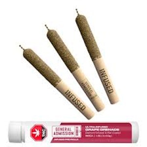 General Admission - Grape Grenade Diamond Infused - Indica - 3x0.5g