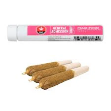 General Admission - General Admission - Peach Ringz Distillate Infused Pre-Roll  - Sativa Main Image