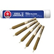 General Admission - Tiger Blood Distillate Infused Pre-Roll - Indica - 5x0.5g