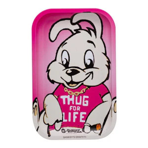 Smoke Aresenal  - G-Rollz Bansky's Graffiti Thug For Life Metal Rolling Tray - Medium
