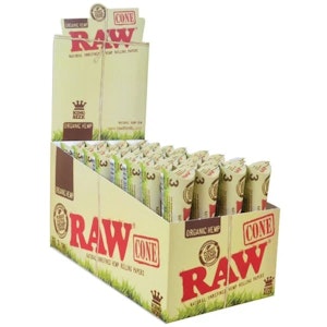 West Coast Gifts - Raw Organic Natural Unrefined Hemp Pre-Rolled Cones King Size 3pk