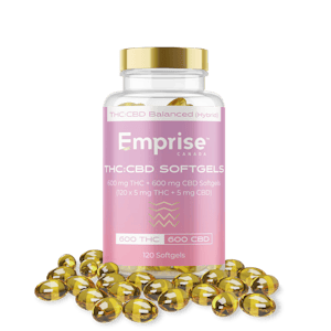 Inaturally Organic Inc - Emprise THC 5mg:5mg CBD 120 Softgels
