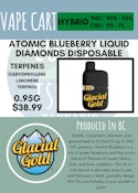 GLACIAL GOLD - ATOMIC BLUEBERRY LIQUID DIAMOND DISPOSABLE