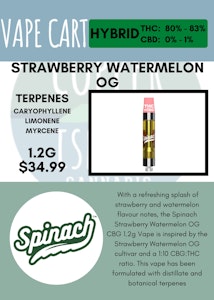 Spinach - SPINACH - STRAWBERRY WATERMELON THC+CBG CART