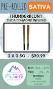 VALHALLA FLWR - 2PK INFUSED THUNDERBLUNT DIAMOND INFUSED BLUNT