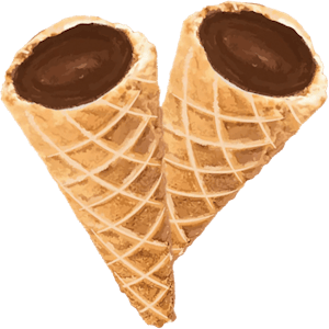 A-ha! - A-Ha! - Milk Chocolate Live Rosin Waffle Cones 2x5mg | 10mg THC