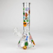 10" Glass Bong With Cartoon Design Pineapple