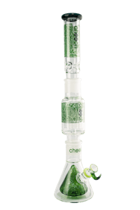 Cheech Glass - Cheech Glass - 3pc Beaker Build a Bong Set Top - 23"