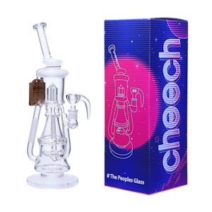 Cheech Glass - Cheech Glass - Sandblast Tree Perc Recycler - 14.5"