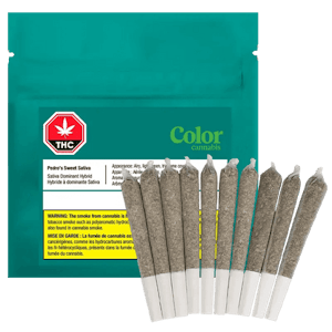Color Cannabis - Pedro's Sweet Sativa Pre-Rolls - Color - 10 x 0.35