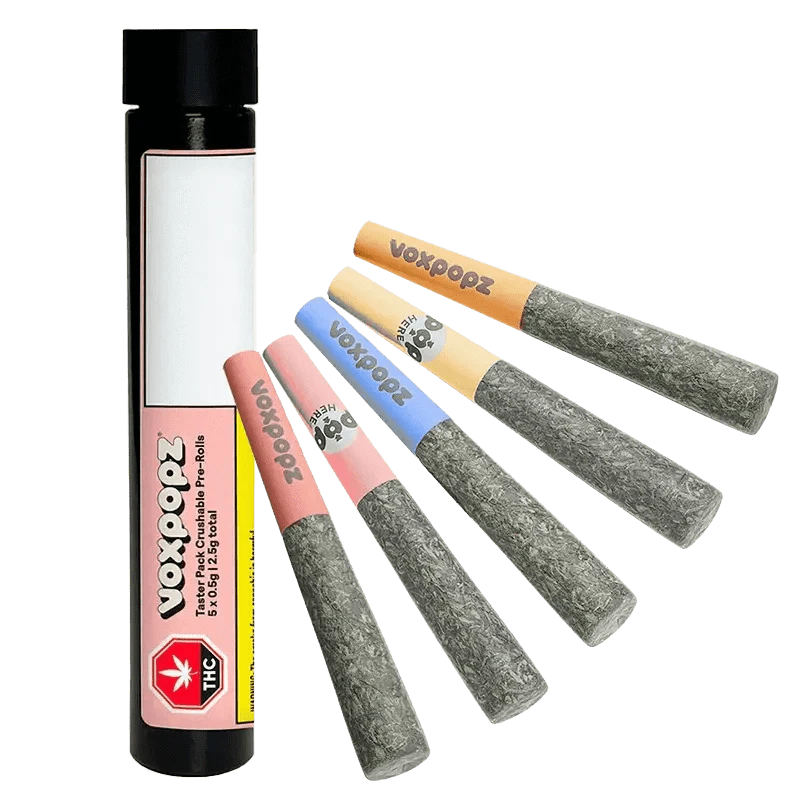 VoxPopz - VoxPopz Big Shiny Pops Mix Pack Diamond Infused Pre-Rolls - 5 X 0.5g Main Image